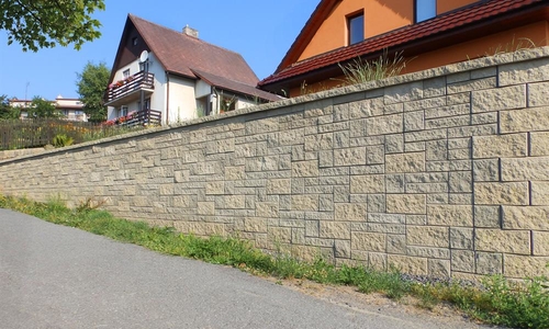 Fotografie realizací opěrných zdí